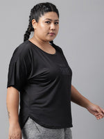 Thumbnail for MKH Plus Size Typography Printed Dri-FIT Sports T-Shirt - Distacart