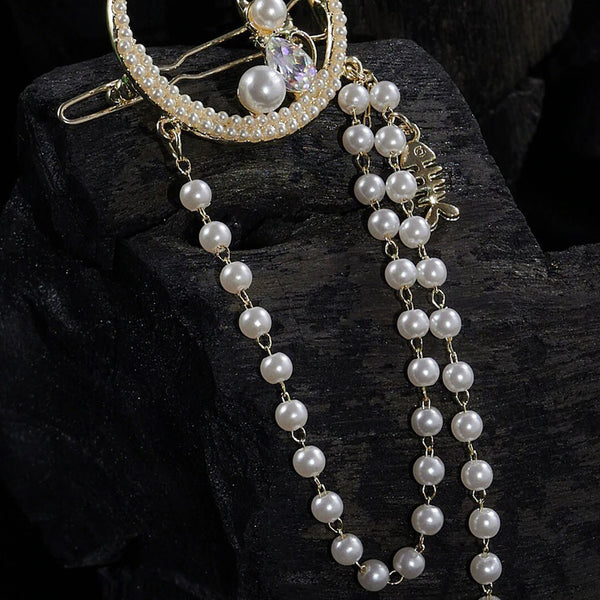 Panash Women Gold-Toned Embellished Bumpit Hair Pin - Distacart