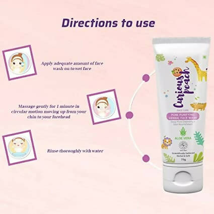 Curious Peach Pore Purifying Herbal Face Wash - Distacart