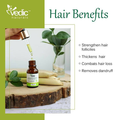 Vedic Naturals Lemongrass Essential Oil - Distacart