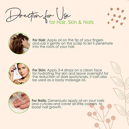 Old Tree Castor Hair Oil - Pure Cold Pressed - Distacart