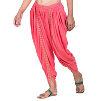 Thumbnail for Asmaani Peach color Dhoti Patiala with Embellished Border