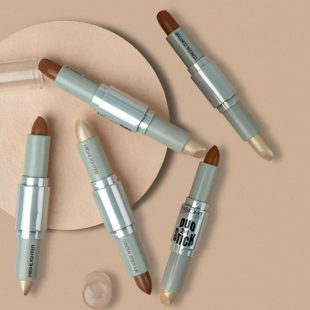 Insight Cosmetics Duo Stick Contour + Highlighter - 03 Chocolate - Distacart