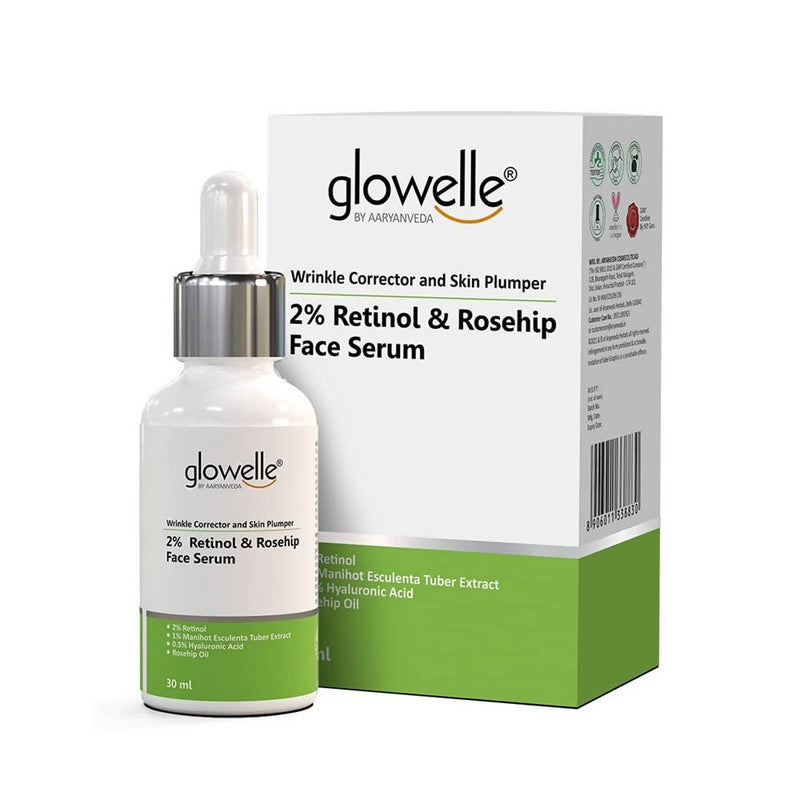 Aaryanveda Glowelle 2% Retinol &amp; Rosehip Face Serum