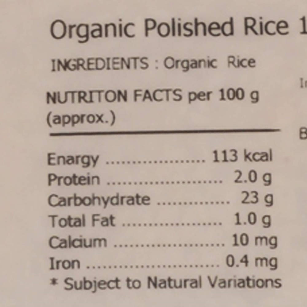 Pure & Sure Sonamasoori Polished Organic Rice uses