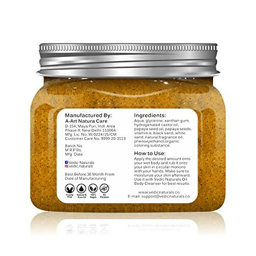 Vedic Naturals Papaya Body Scrub - Distacart