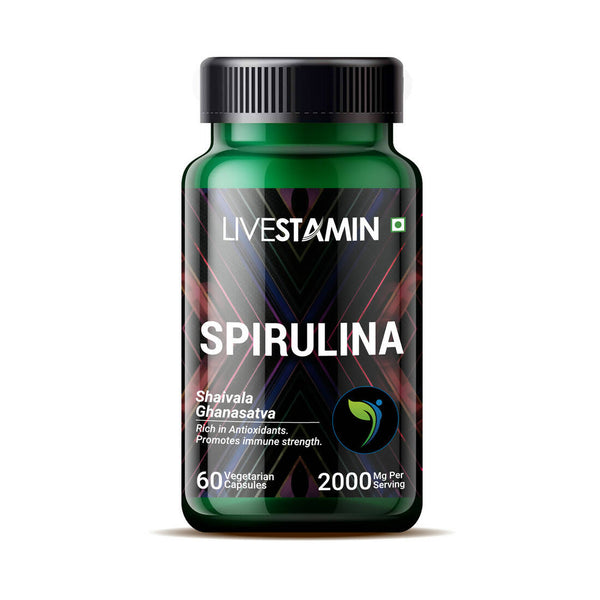 Livestamin Spirulina Capsules - Distacart