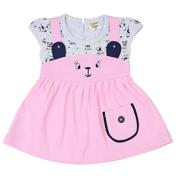 NammaBaby Baby Girl's A-Line Mini Frock Dress - Pink - Distacart