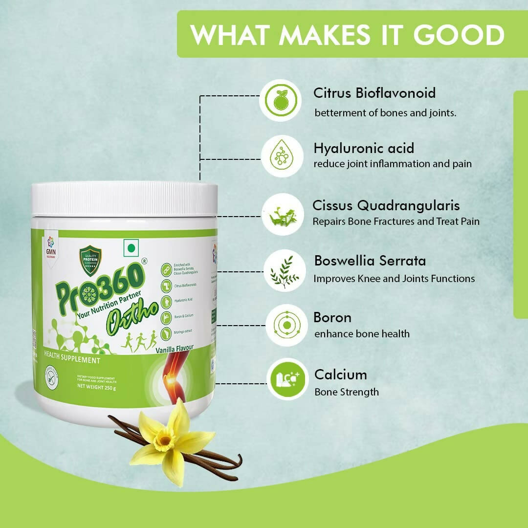 Pro360 Ortho Bone and Joint Protein Supplement Powder - Distacart