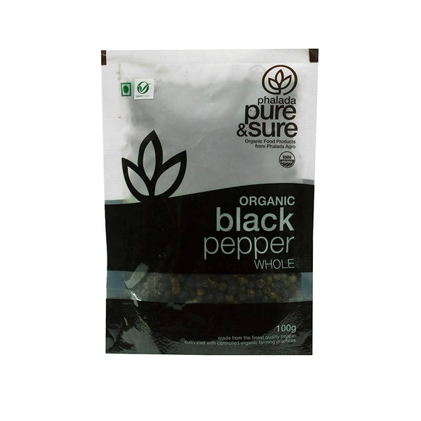 Pure & Sure Organic Whole Black Pepper Whole