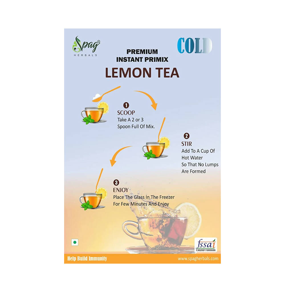 Spag Herbals Cold Instant Premix Lemon Tea - Distacart