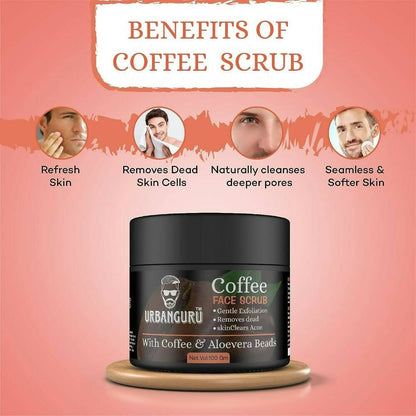 Urbanguru Men's Coffee Face Scrub - Distacart