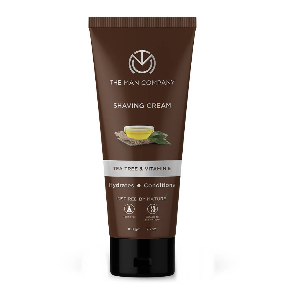 The Man Company Shaving Cream Tea Tree & Vitamin E - Distacart
