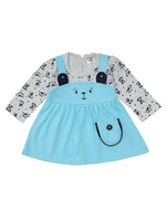 Thumbnail for NammaBaby Baby Girl's A-Line Mini Frock Dress - Blue Grey - Distacart