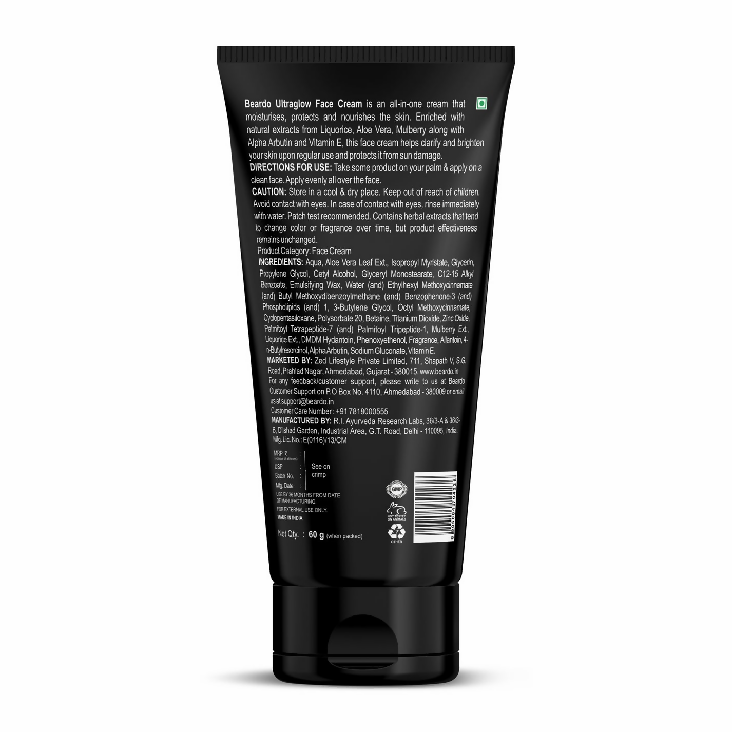 Beardo Ultra Glow Face Cream with SPF30 - Distacart