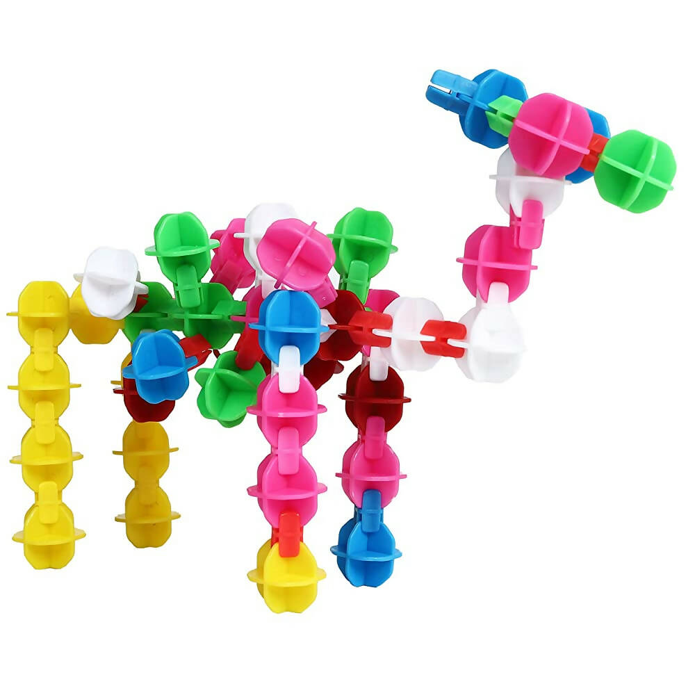 Kipa Educational 200 Snowflakes Toy Pieces Building Blocks Toys for Kids Education Blocks Learning Puzzle Toys-Multi Color - Distacart