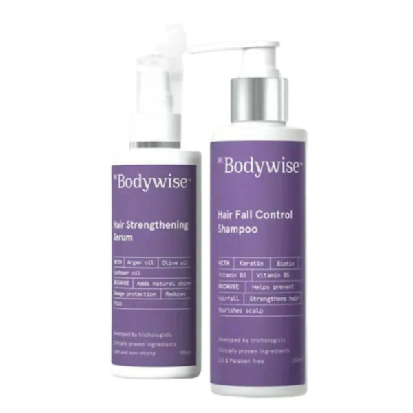 BeBodywise Hair Strengthening Serum and Hair Fall Control Shampoo - Distacart