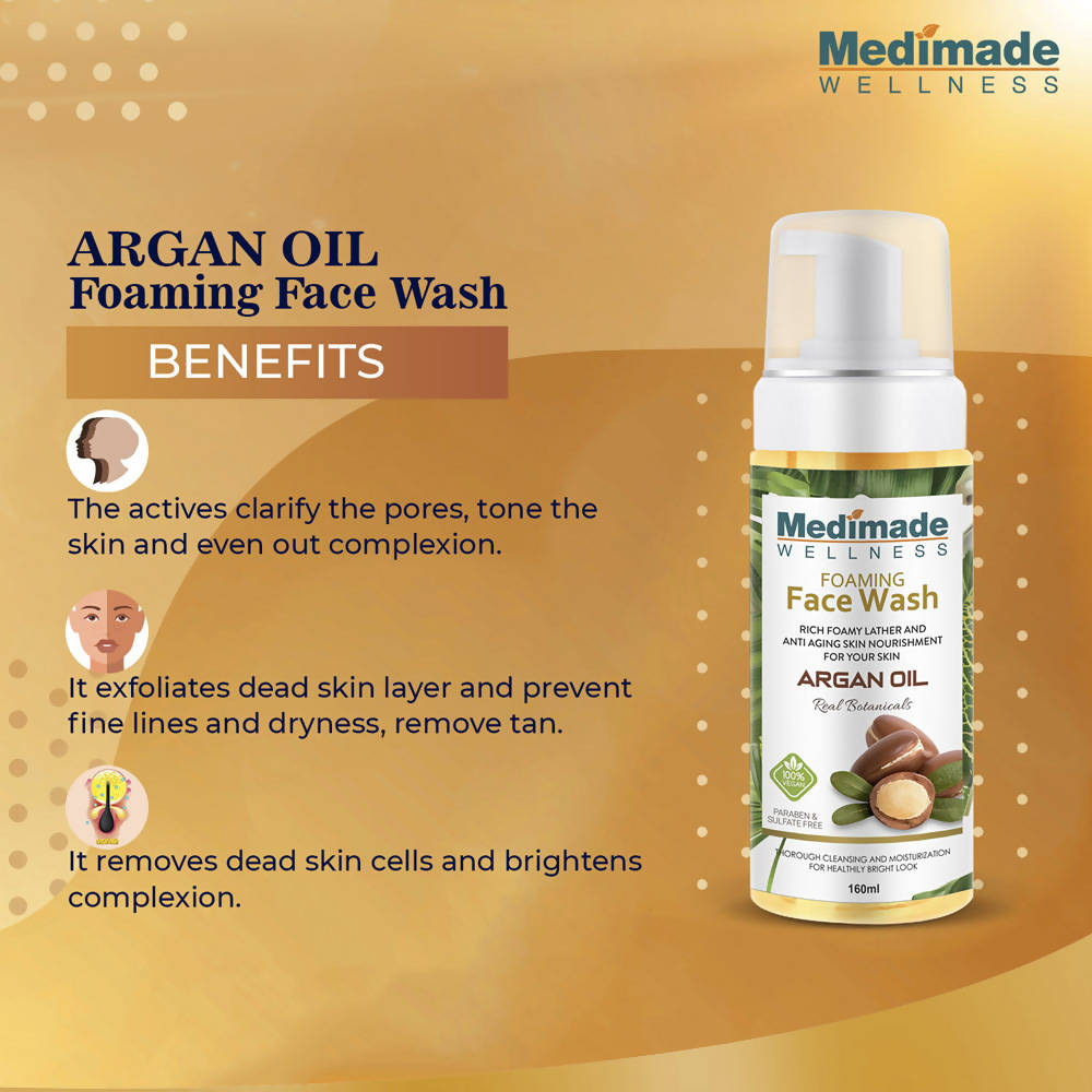 Medimade Wellness Foaming Face Wash With Argan Oil