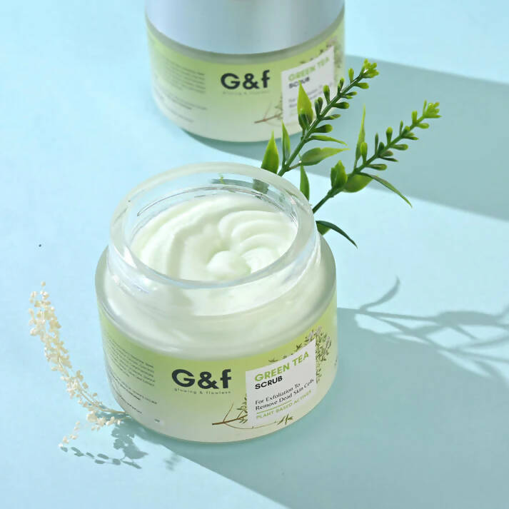 G&f Skin Detoxification Face Scrub with Green Tea + Bearberry Leaf Extract - Distacart