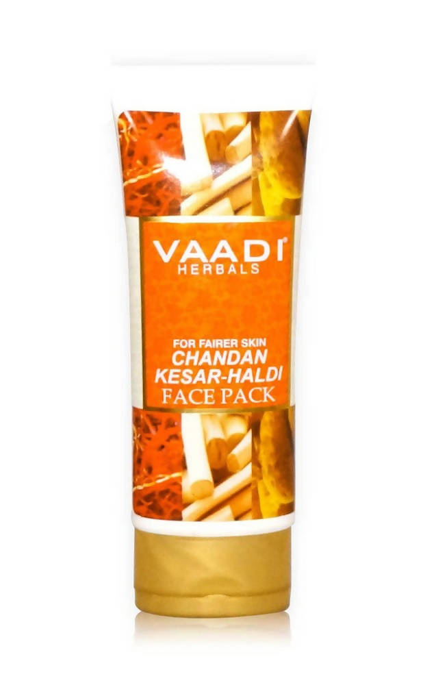 Vaadi Herbals Chandan Kesar Haldi Face Pack - Distacart