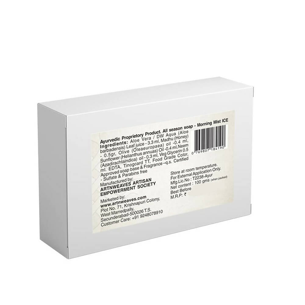 artNweaves Morning Mist Ice Handmade Soap - Distacart