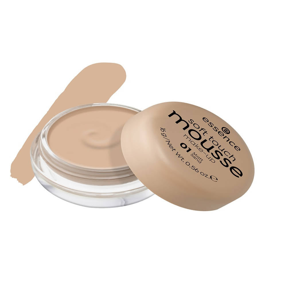 Essence Soft Touch Make-Up Mousse Foundation - Matt Sand 01 - Distacart