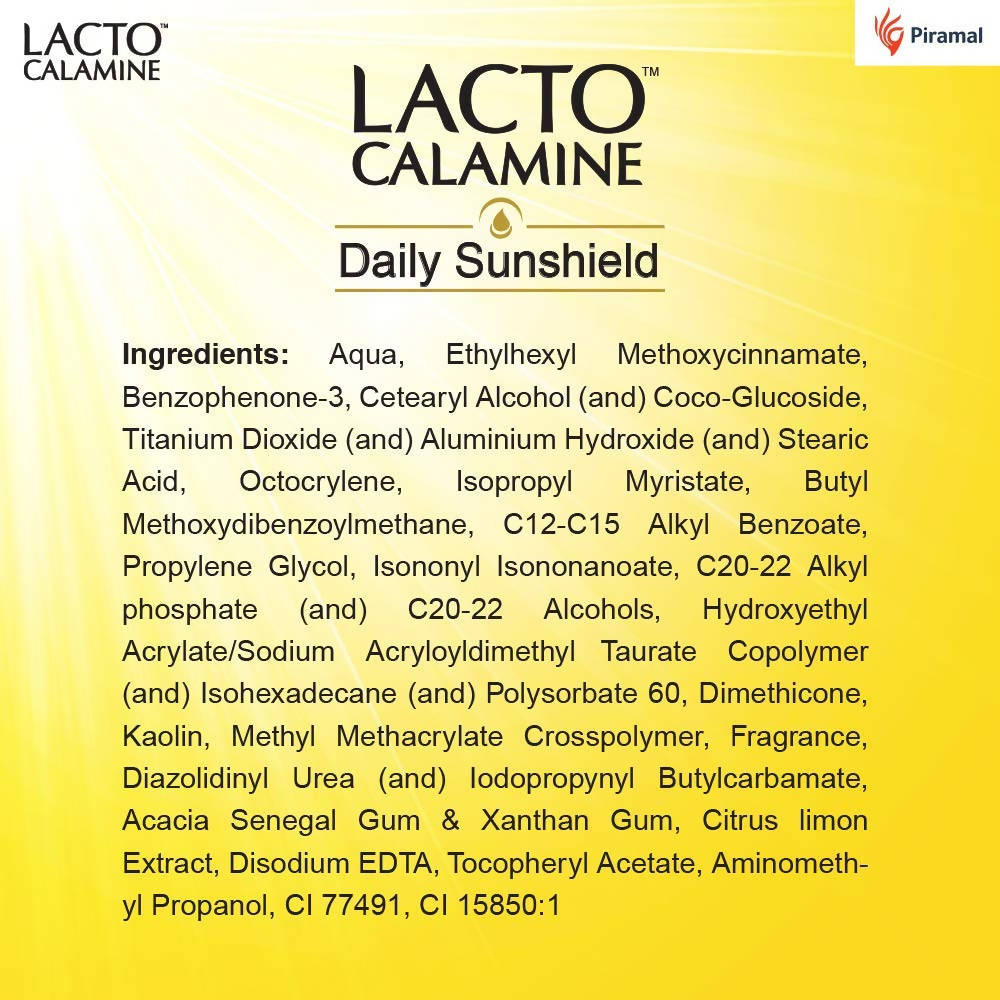 Lacto Calamine Daily Sunshield Matte Look Sunscreen SPF 50 PA +++ 50 gm