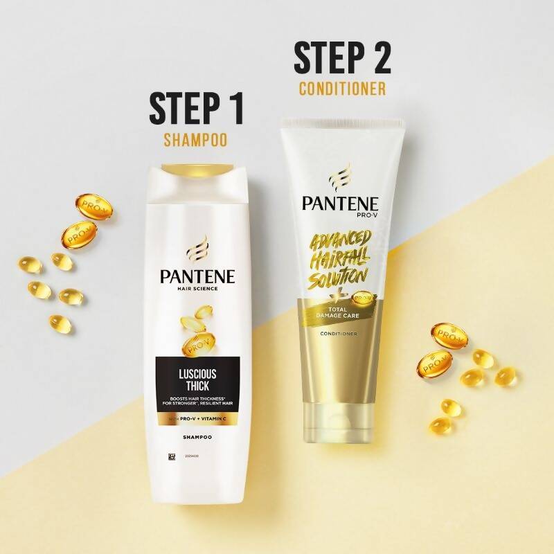 Pantene Hair Science Luscious Thick Shampoo - Distacart
