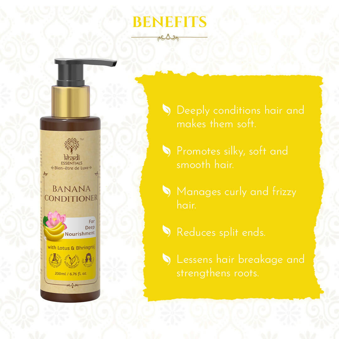 Khadi Essentials Banana Conditioner - Distacart