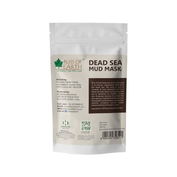 Bliss of Earth Mineral Rich And Natural Dead Sea Mud Mask - Distacart