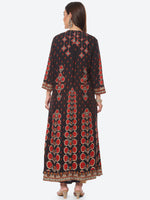 Thumbnail for Biba Women Charcoal Solid Anarkali Kurta With Jackect - Distacart