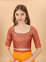 Thumbnail for Kalini Yellow & Red Zari Pure Silk Saree - Distacart