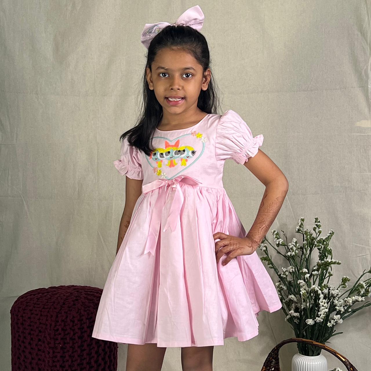 ArthLife Pink Power Girl Party Dress - Distacart