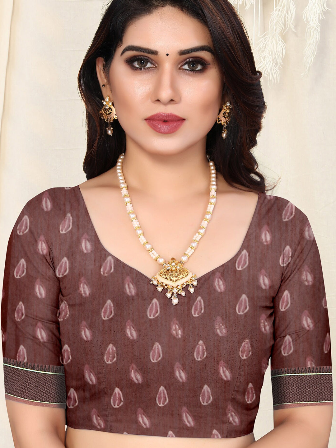 Kalini Floral Block Print Saree - Distacart