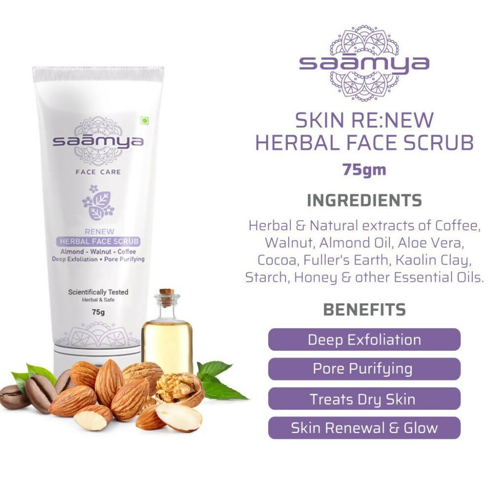 Saamya Skin ReNew Herbal Face Scrub - Distacart