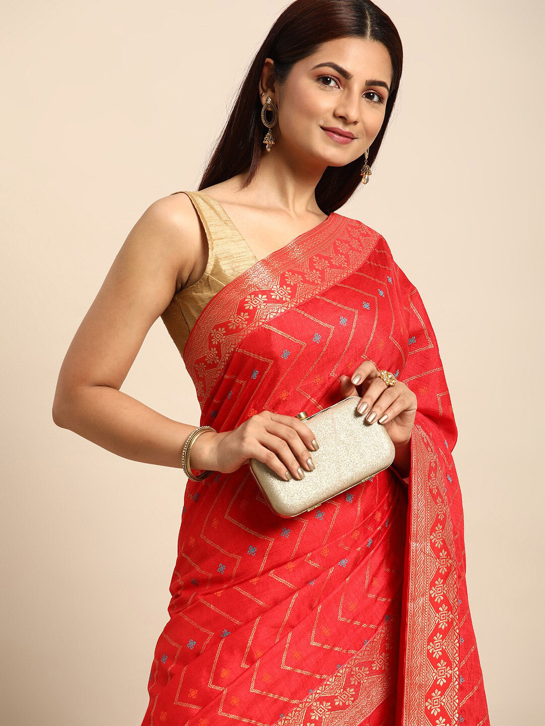 Kalini Woven Design Zari Pure Silk Saree - Distacart