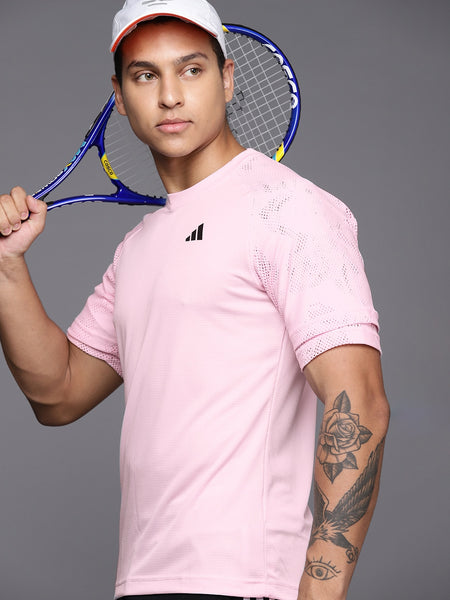 Adidas Men MEL Raglan Heat.RDY Tennis T-shirt - Distacart
