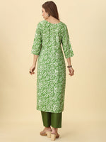 Thumbnail for Kalini Ethnic Motifs Printed Straight Kurta with Trousers - Distacart