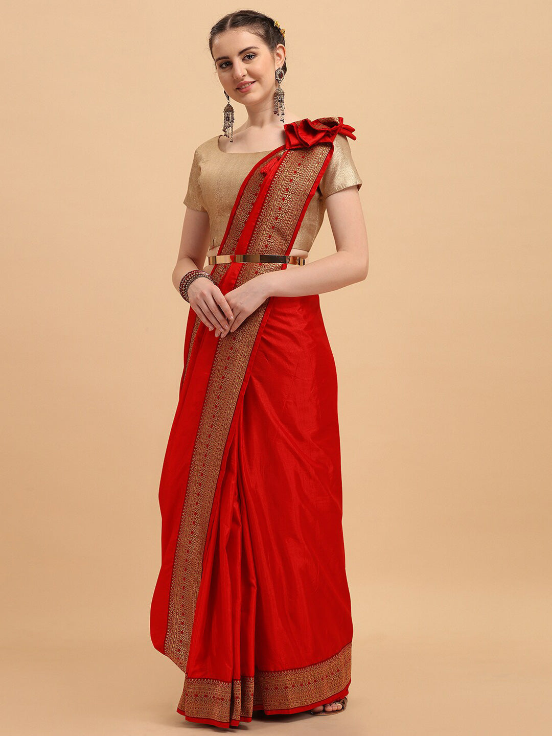 Kalini Woven Design Zari Pure Silk Saree - Distacart