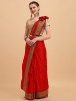 Thumbnail for Kalini Woven Design Zari Pure Silk Saree - Distacart