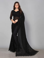 Thumbnail for Kalini Sheer Embellished Brasso Saree - Distacart