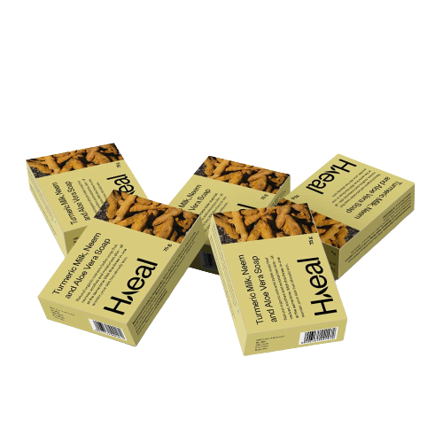 Haeal Turmeric Milk, Neem and Aloe Vera Soap - Distacart