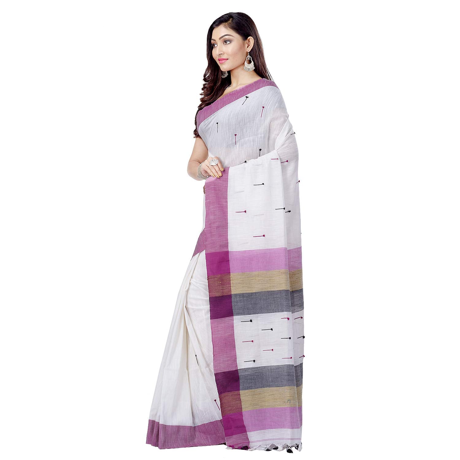 Desh Bidesh Women's Tant Cotton Saree With Blouse Piece - Distacart