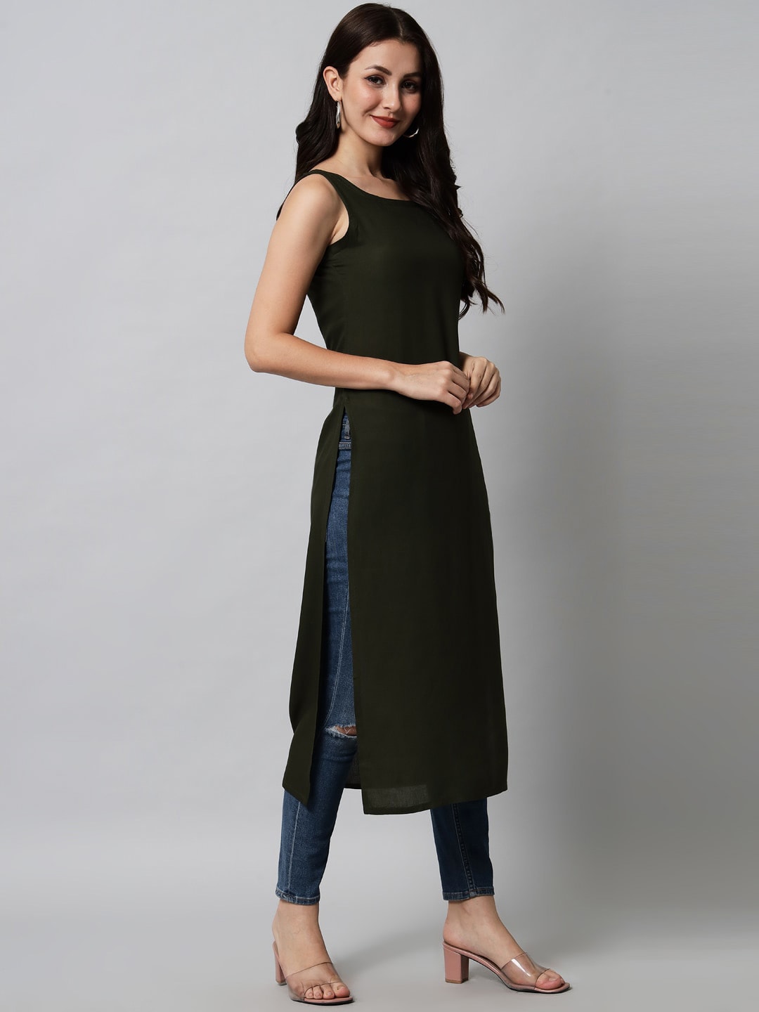 Kalini Women Green Kurta - Distacart