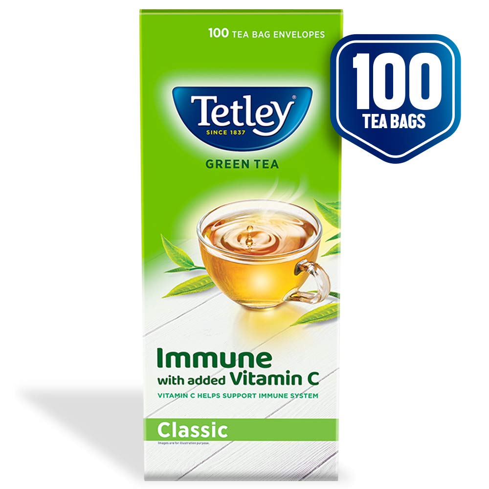 Tetley Green Tea Regular (100 Tea Bags) Online