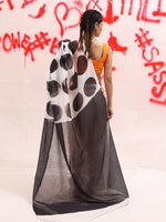 Thumbnail for Tikhi Imli Polka Dot Designer Saree - Distacart