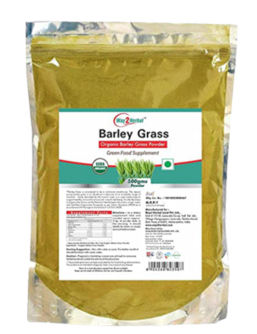 Way2herbal Organic Barley Grass Powder
