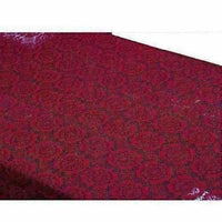 Thumbnail for Cotton Dining Table Cover 6 Seater - Maroon - Distacart