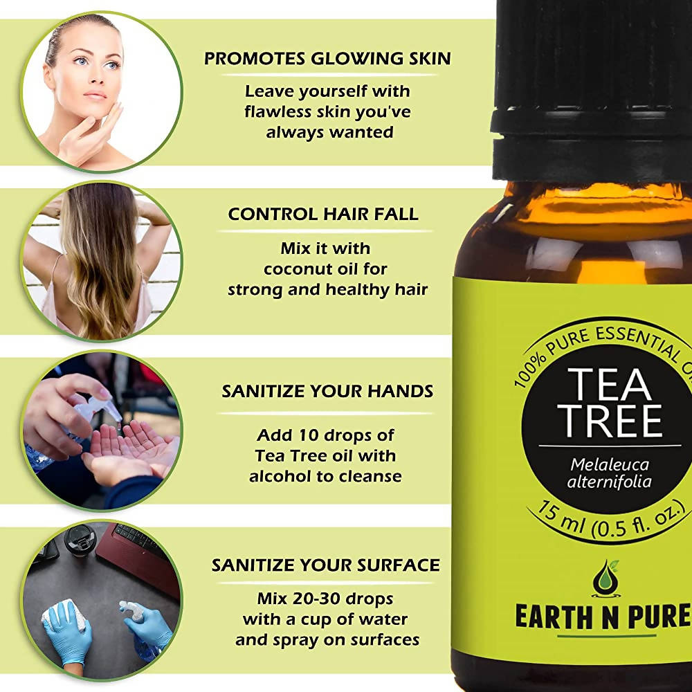 Earth N Pure Tea Tree & Lavender Essential Oils