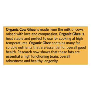 Organic India Organic Cow Ghee 500 ml Bottle - Distacart